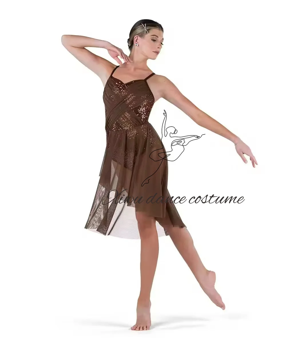 Trikot Pailletten Jazz Dance Kostüme Hip Hop Tanz Kostüme Mädchen Ballett Tutu Kleid Bühnenkostüme