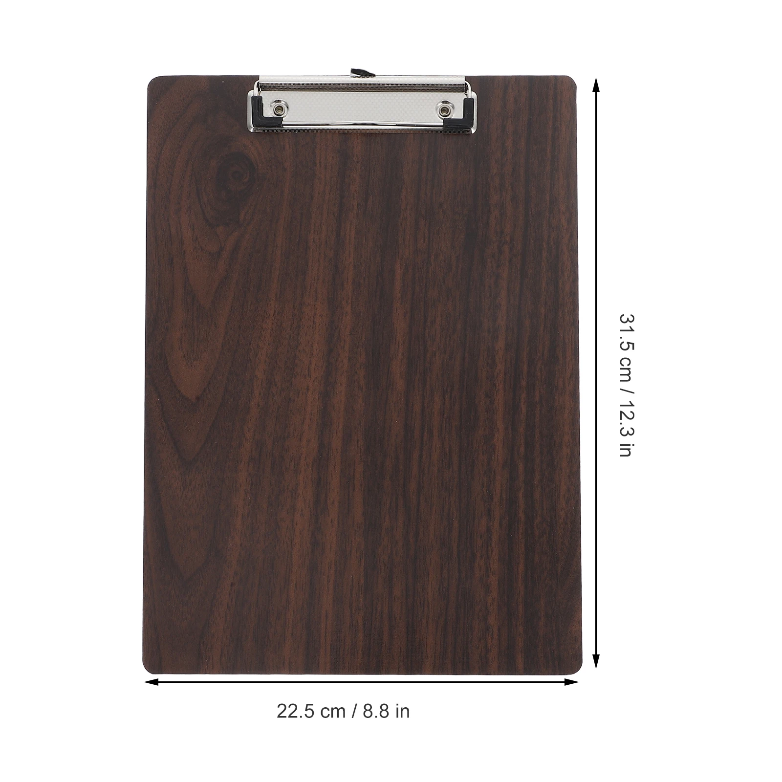 Wood Drawing Board Portable Sketching Clipboard Walnut For A4 Paper Strong Metal Clip Classroom Studio