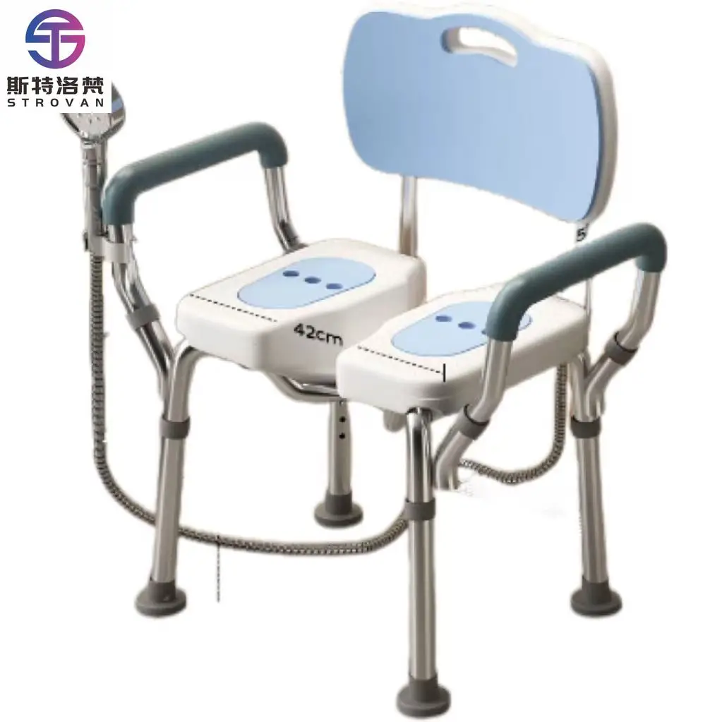 

Wall Mounted Shower Folding Chair, Fold Down Bath Seat Safety, 350lb Shower Stool Collapsible for Senior Elderly Adults Disabled