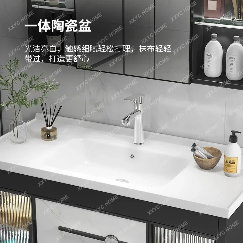 Bathroom Cabinet Combination Wall-Mounted Bathroom Table Toilet Hand Washing Wash up Sink