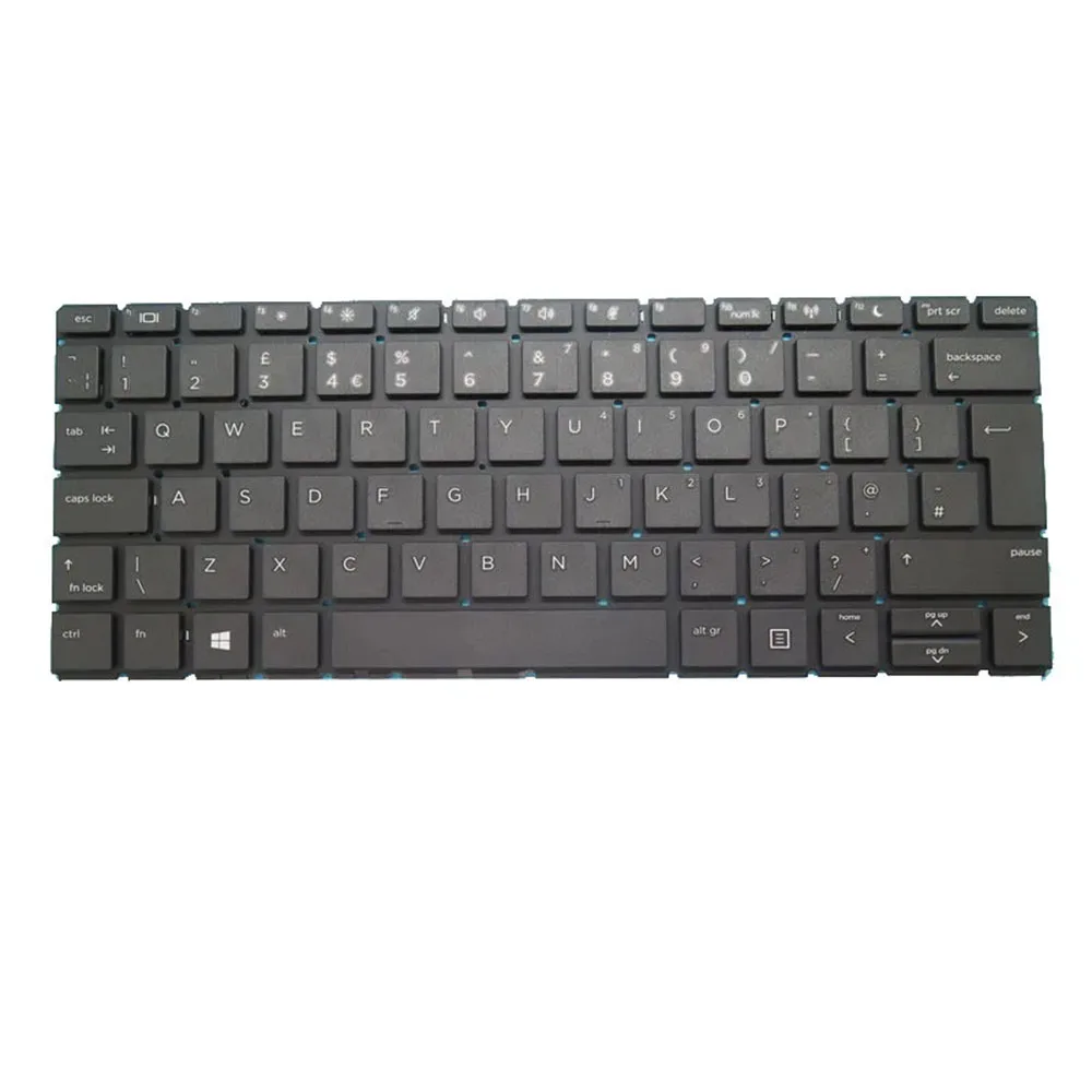 

Laptop Keyboard For HP ProBook 430 G6 430 G7 L44548-031 PKNR144BS Without Frame United Kingdom UK Black