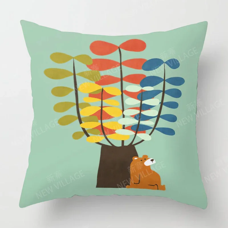 Home living room fashion decoration cushion covers linen throw pillow covers45*45 pillowcase 40x40cm 50x50 45x45 image 5
