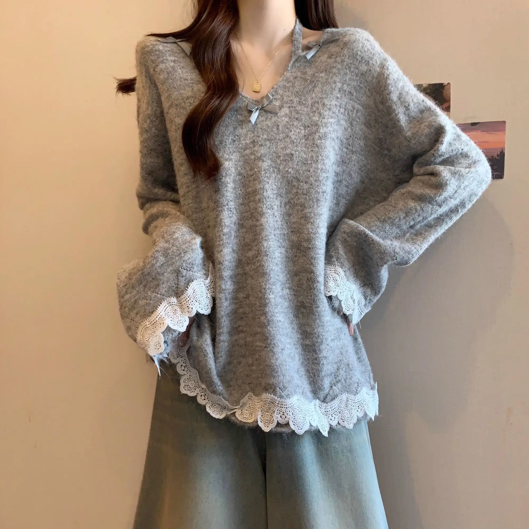 

Свитера Джемперы Пуловеры Женщины Кофе Металл Бизнес Ежедневный Фестиваль Альтернативный Концерт Рок-группа Панк Гранж Y2K Уличная осень