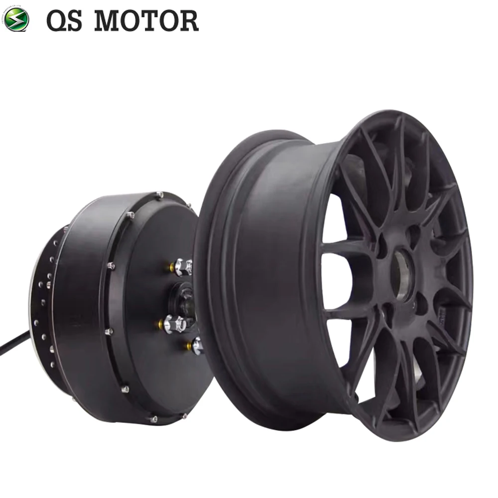QSMOTOR 1500W V1 12x5.0 Inch Wide Rim In-Wheel Hub Motor for Small Electric Scooter Application Wheel Drive Replacement Assembly