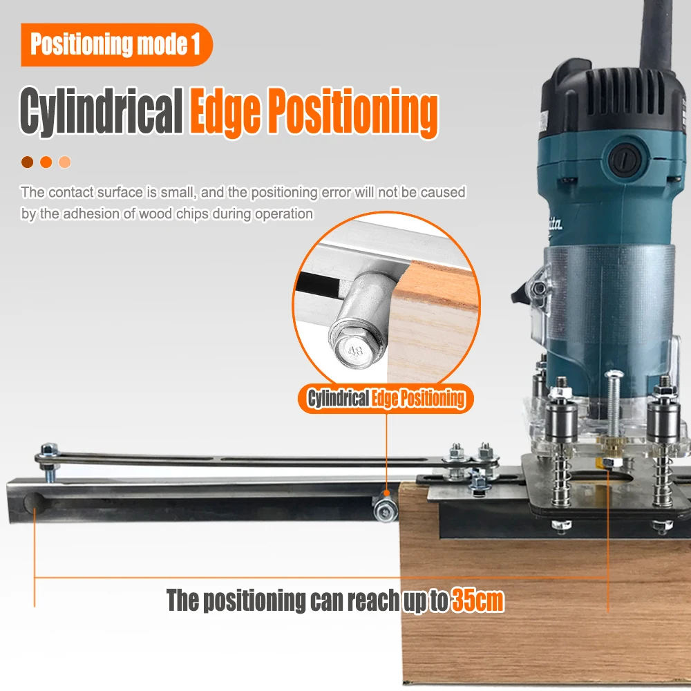 Woodworking 2 In 1 Connector Trimming Machine Slotting Locator Hidden Fastener Hinge Hole Opener Mold For Clothing And Cabinets