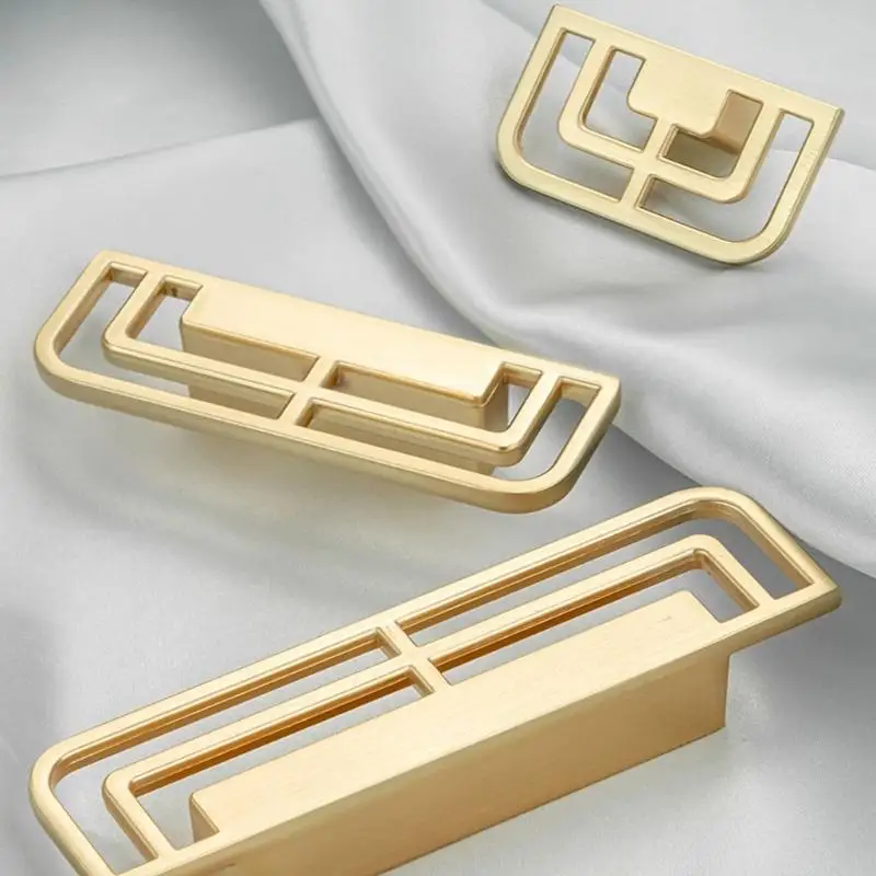 

Y1UD 4 шт., металлическая ручка для комода, дверная ручка для кухонного шкафа, простая квадратная ручка для ящика, мебельная