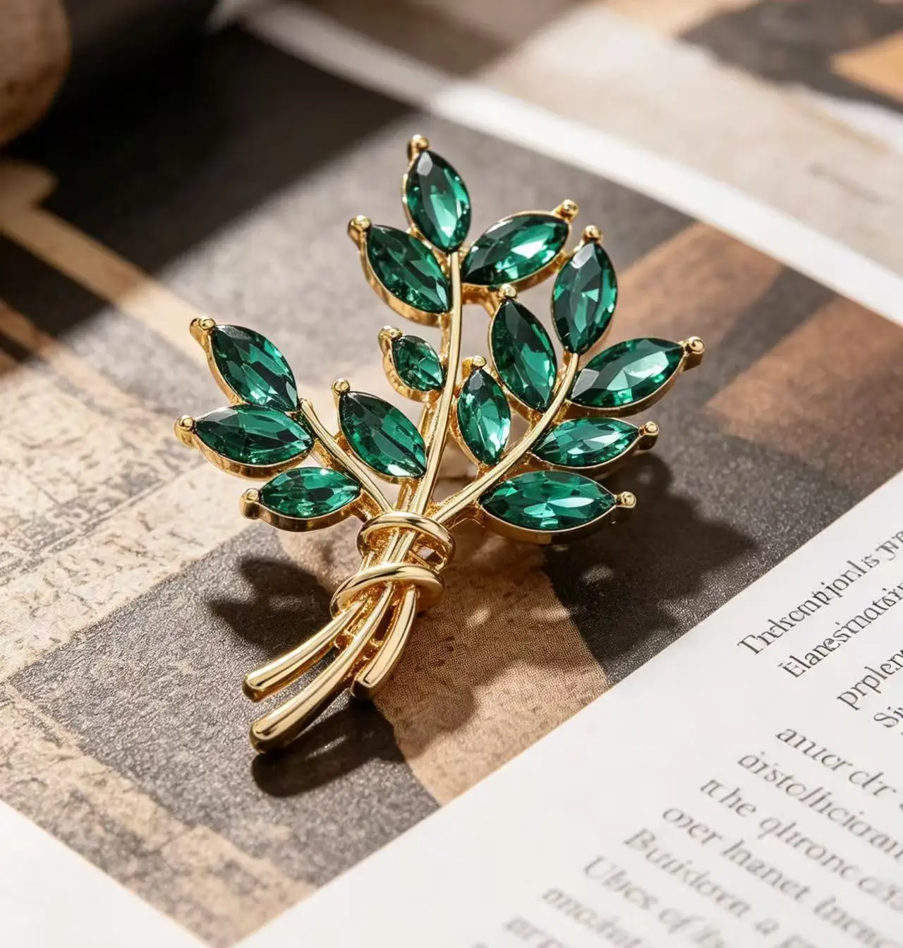 2026 New Hot Selling Creative Crystal Wheat Ear Brooch
