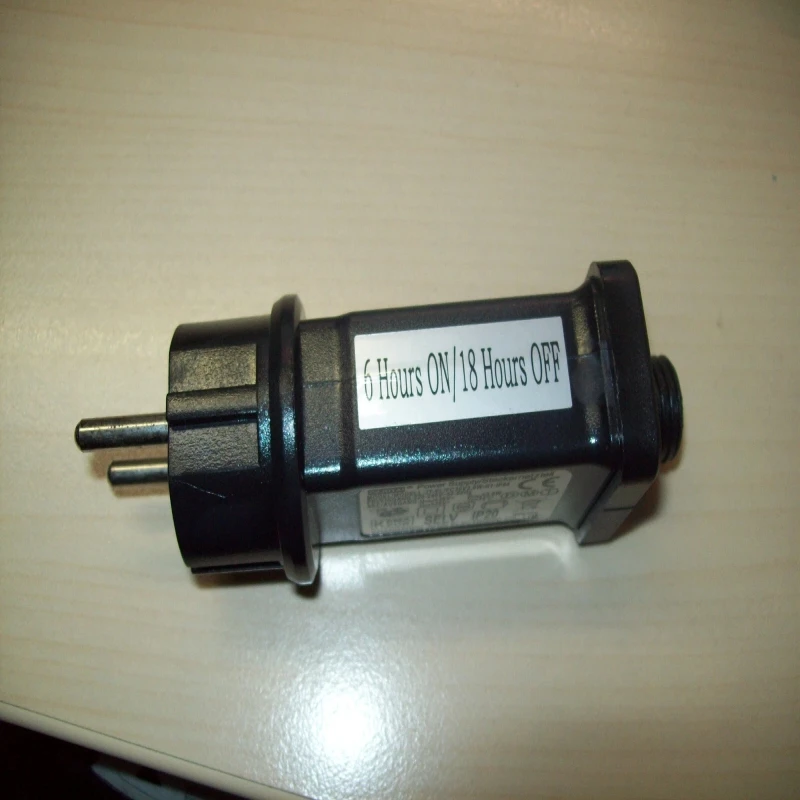 Wtyczka zasilająca US/EU do lampki sznurkowej, adapter wtyczki JT-EL/FC24V3.6W-H1-IP44 24V, 31V z 8 trybami