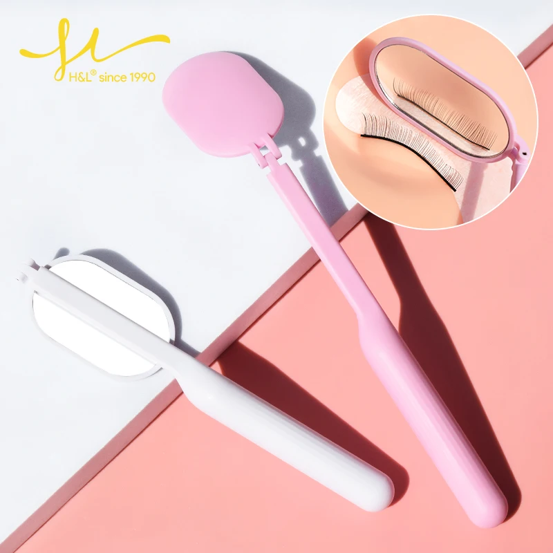 

H&L SINCE 1990 Foldable Mirror Eyelash Inspection Large Mirror Plastic Mirror Handle For Grafting Tools High Quality