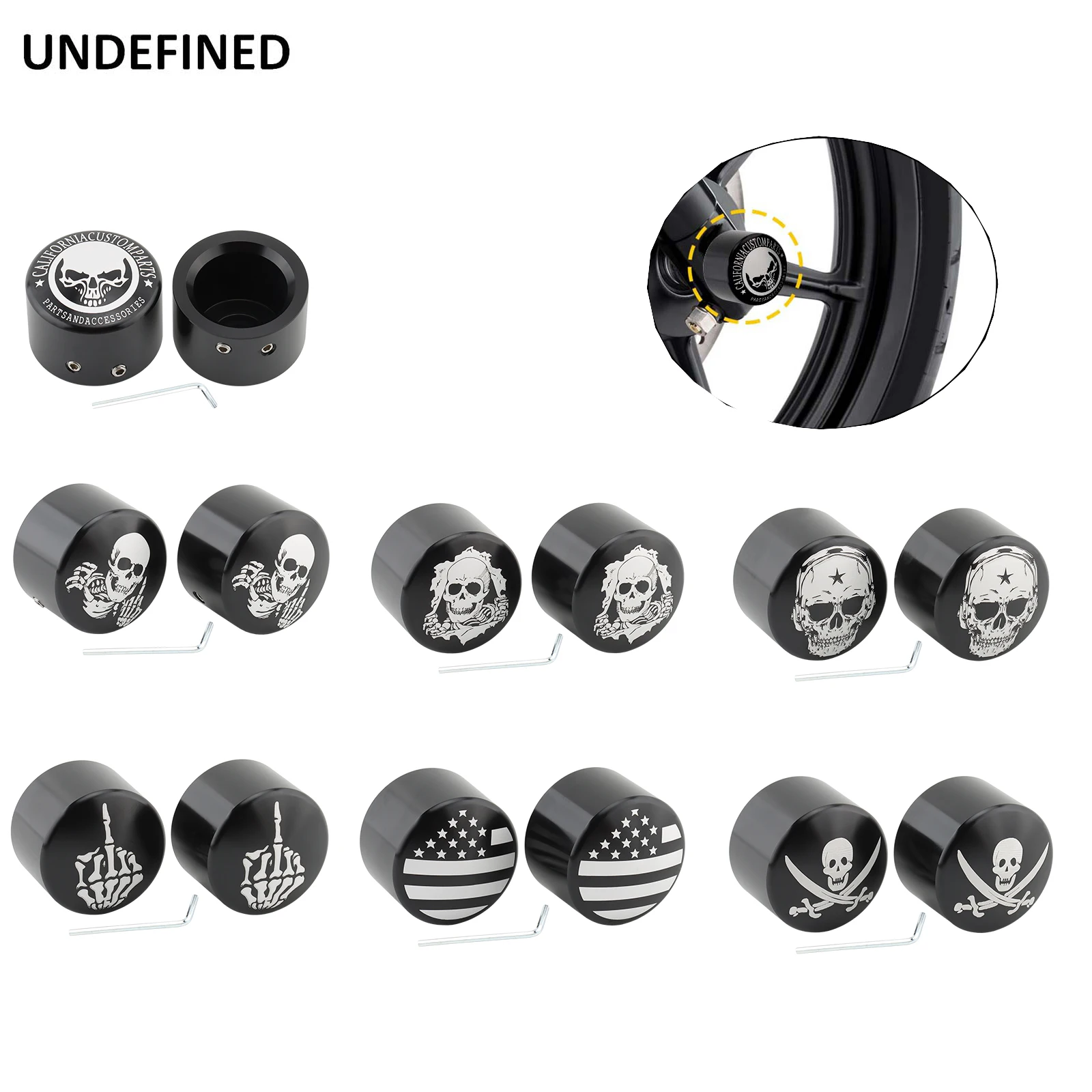 Motorcycle Covers for Harley Sportster Front Axle Nut Bolt Cover Cap 883 1200 Dyna VRSCA V Rod 2002-2011 CVO Softail Part