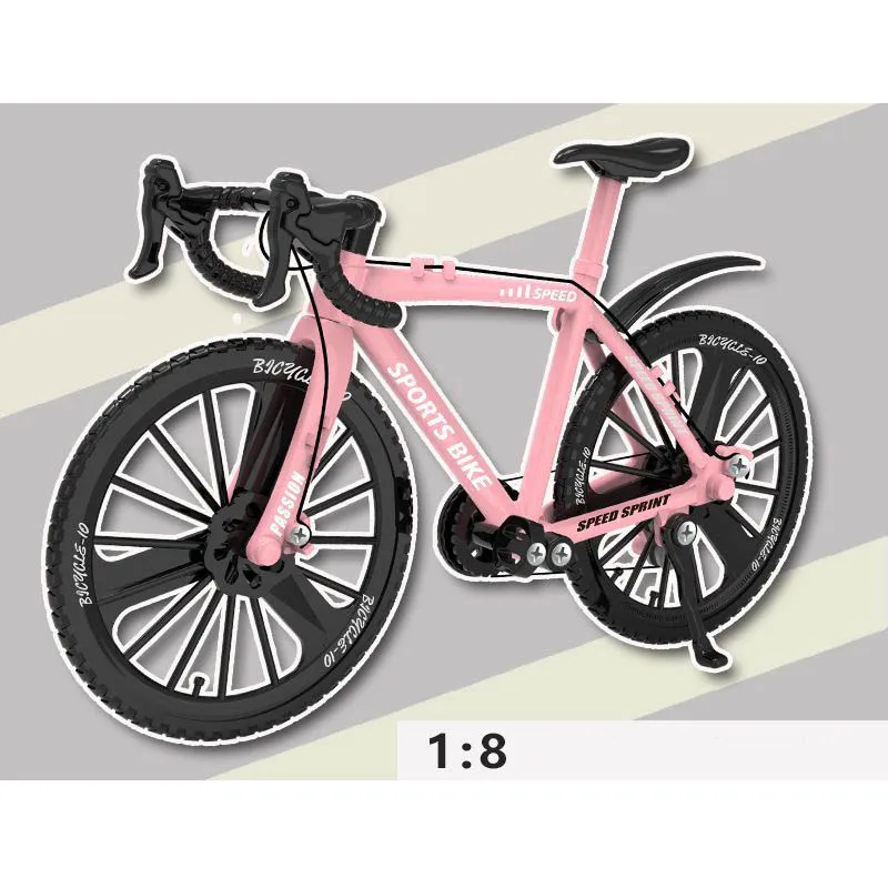 Kreatywny model roweru ze stopu 1:8, symulacja roweru, ozdobne mini rowery, limitowana kolekcja, prezent.