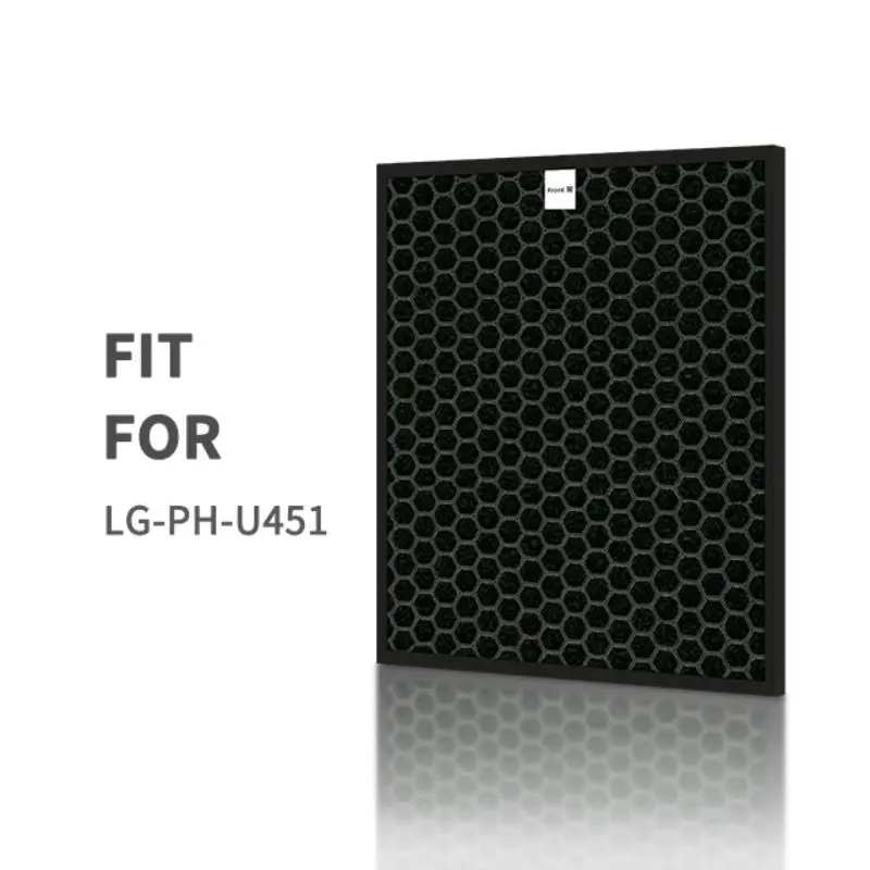 Sostituzione personalizzata del filtro a carbone attivo del filtro purificatore d'aria H12 per LG-PH-U451 360*340*10mm