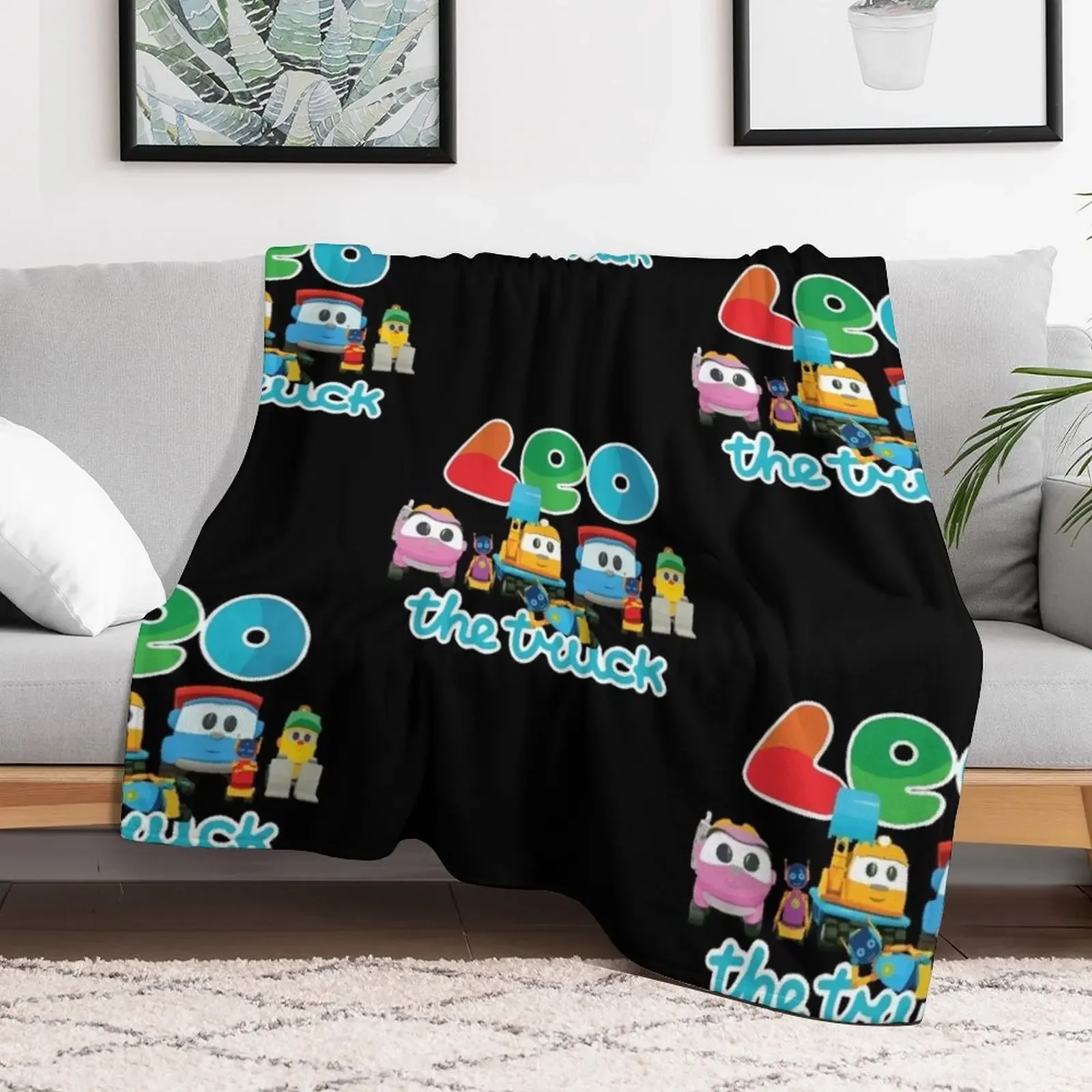 LEO the truck, LIFTY, SCOPP, ROBOTS & LEA Throw Blanket Soft Big decorative Blankets