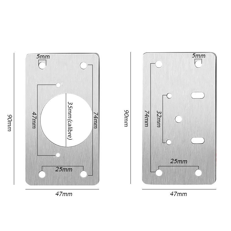 Stainless Steel Hinge Repairing Fixing Kit Cabinet Door Hinge Mounting Plate Furniture Flat Fixing Brace Brackets Home Hinge Fix