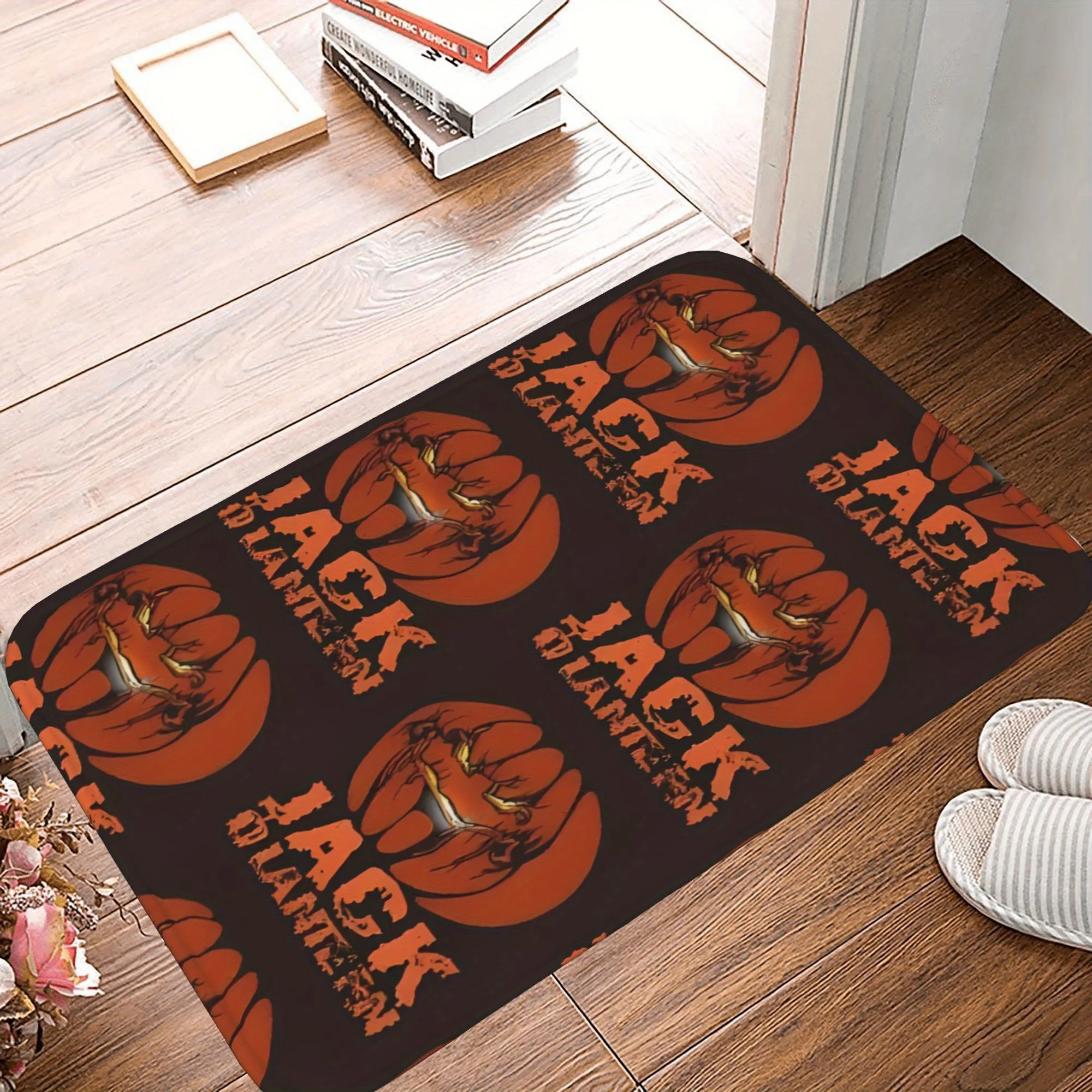 

1PC Halloween Pattern Kitchen Rug Non-Slip Door Mat Pop design Bathroom Rug Bath Mat Carpet for Home Sink Laundry Decor