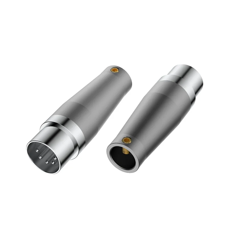 -MEOF ND05R DIN5 banhado a ródio com travamento MIDI de 5 pinos NAIM Conector de áudio e quádruplo Switchcraft 05CL5M