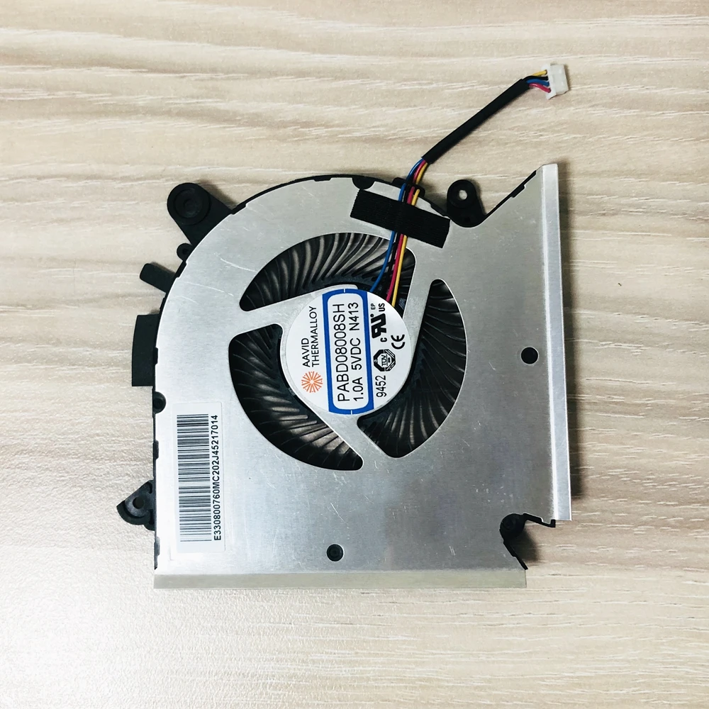 

New Original Laptop CPU Cooling Fan for MSI GF63 16R1 16R2 Cooler Radiator PABD08008SH DC 5V 1.0A N413