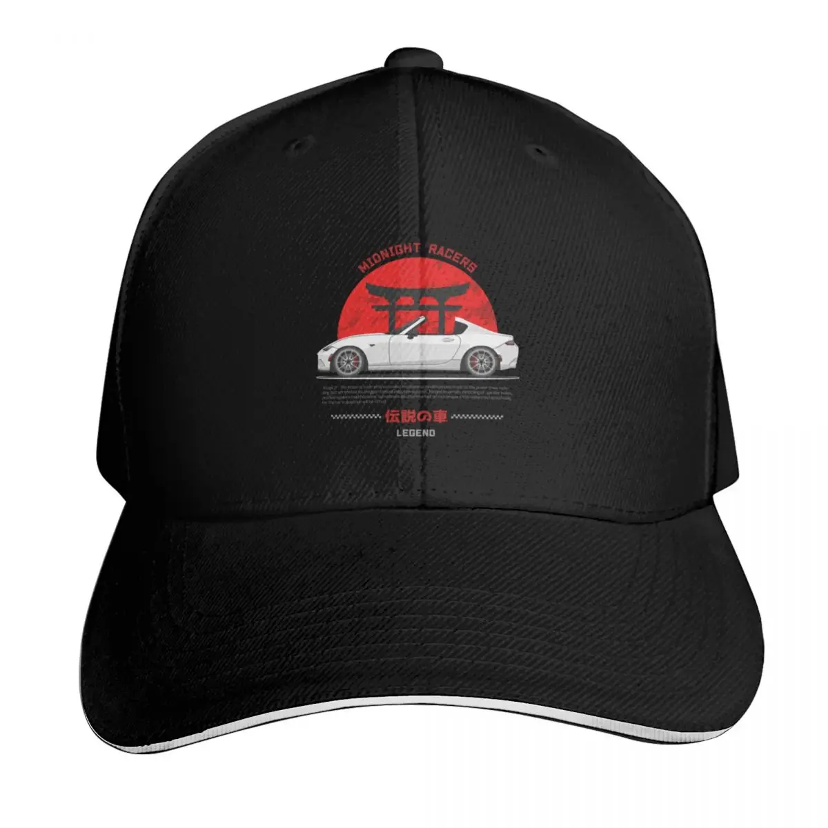 

Tuner White ND Miata Roadster JDM Baseball Cap Luxury Cap Thermal Visor Winter hat tactical cap Boy Child Women's
