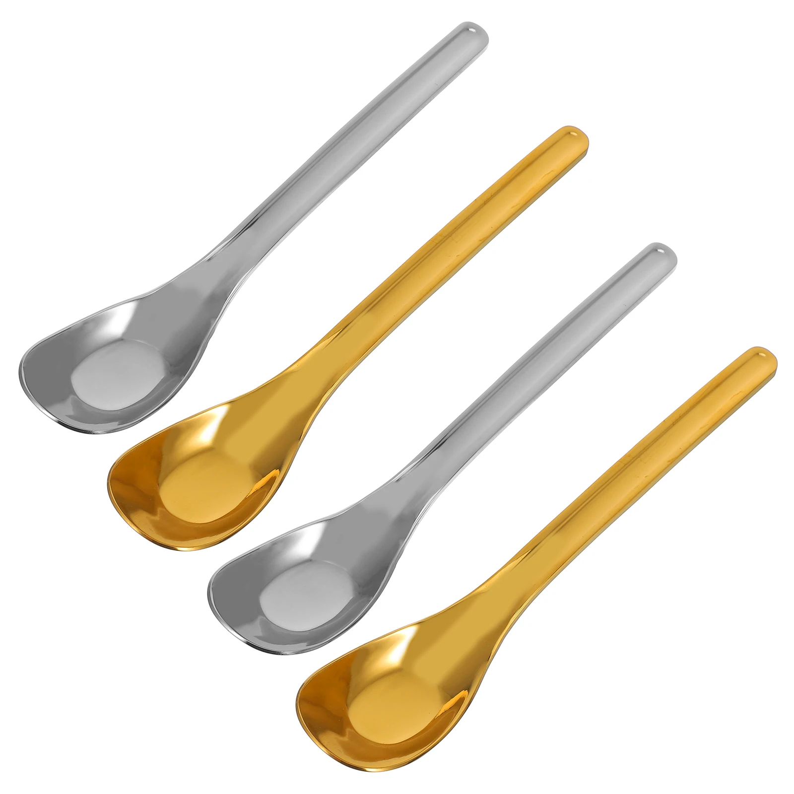 

Stainless Steel Spoon Big Serving Spoons Baby Feeder Small Chinese Soup Ramen Long Eating Asian Bouillon Sugar Kitchen Bar