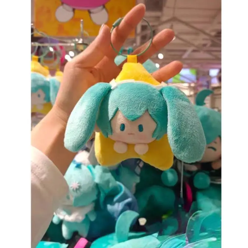 10CM 2024 New Anime Hatsune Miku Star Prayer Night Figure Kawaii Q version Star Plush Toys Doll Keychain Bag Pendant Gifts