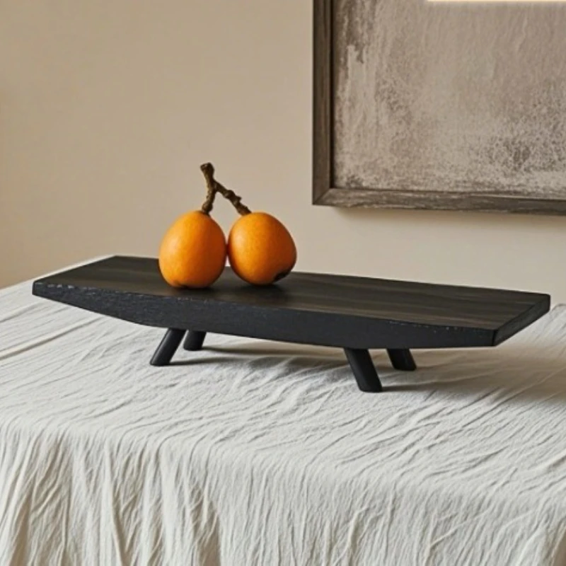 

Wooden Tray Rectangular Household Small Tea Tray Multi Functional Desktop Decoration Ornament Storage Kitchen Organizer Frets