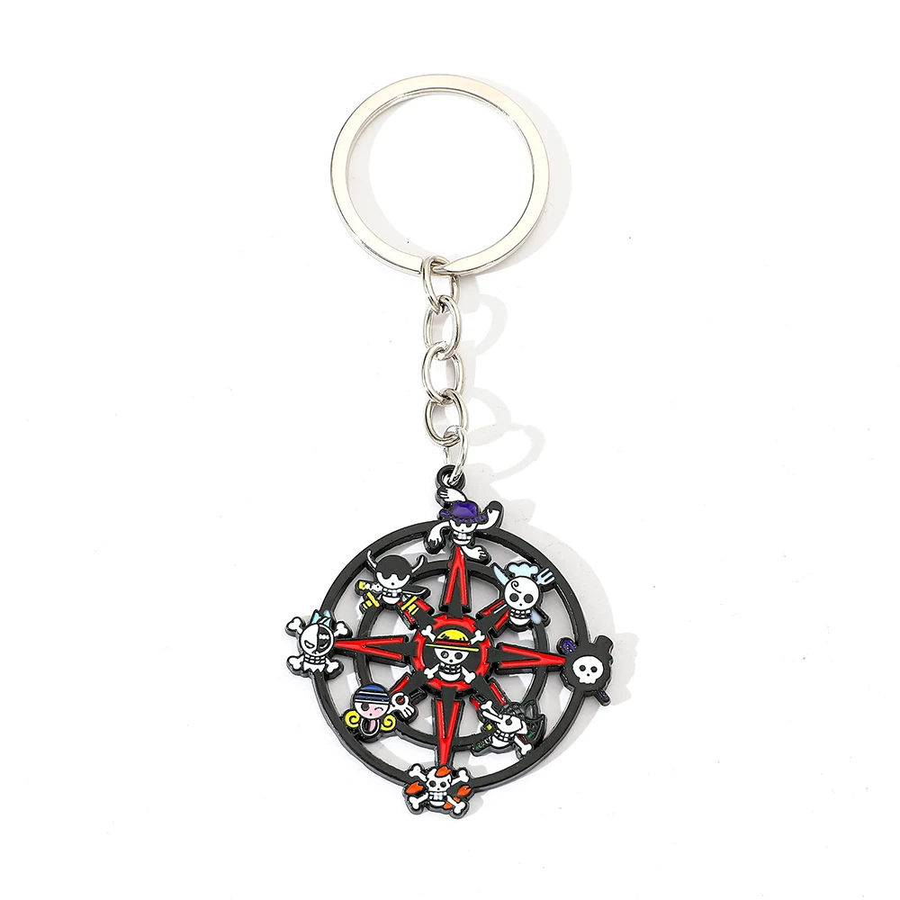 Cute cartoon skull rotating keychain, suitable as a gift for fans