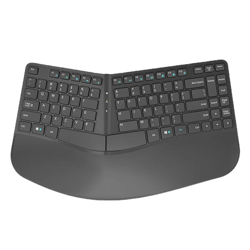 CHYI Wired Ergonomic Keyboard USB Gaming Split Keyboard With Wrist Rest For Computer Notebook Desktop Laptop PC Office Home