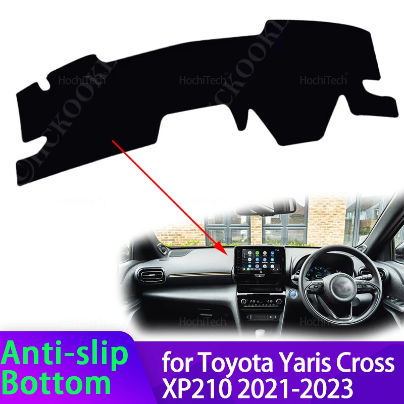 Für Toyota Yaris Kreuz XP 210 2021 2022 2023 Hohe Qualität Dashboard Matte Dashmat Abdeckung Pad Sonnenschirm Teppich Zubehör