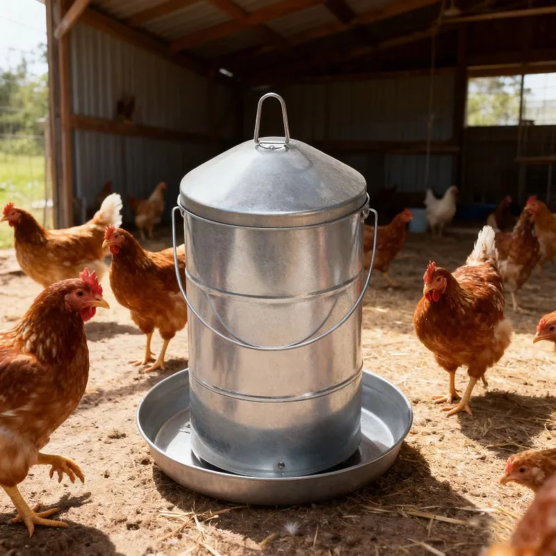 hand-held-galvanized-metal-poultry-feeder-with-large-capacity-feeding-bucket-factory-direct-sale-heavy-duty-farm-feeder