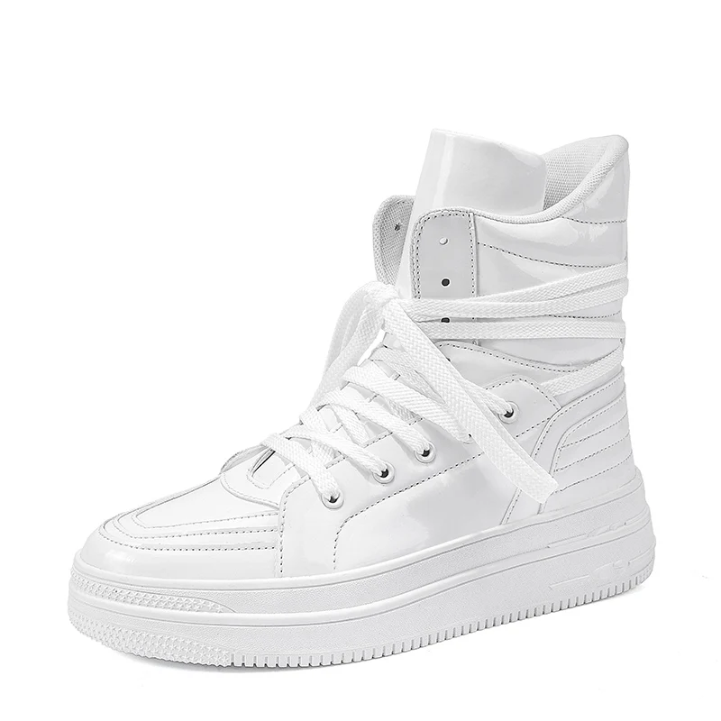 

VIPOL Men's high-top shoes, sports shoes, denim boots, high-top versatile thick-soled height-increasing sneakers