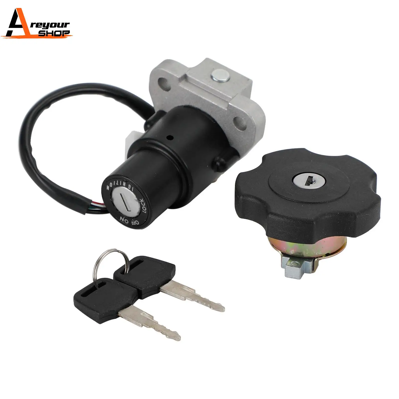 

Areyourshop Ignition Key Switch & Tank Cap For Sinnis Apache 125 Blade 125 QM125GY-2B 08-17 Motorcycle Accessories