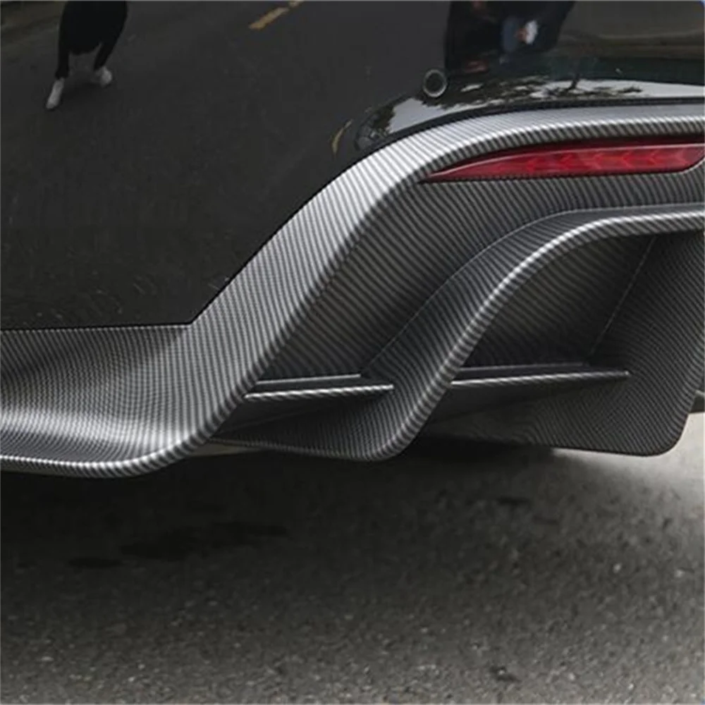 For Tesla Model Y 2021- 2023 Enveloping Modified Accessories ABS kit Rear Spoiler Diffuser Rear Posterior Lip