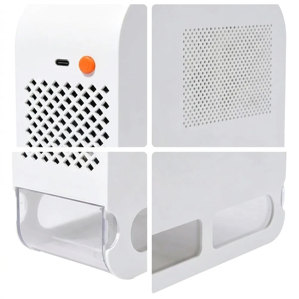 Bird Feed Shell Blowing Machine 20x16x7cm Plastic Separation Device with Two Drawers for Clean Feed Processing