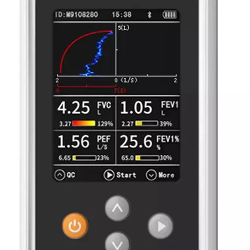 Function Tests Analyzer Portable Spirometer Spirometry Lung Testing Devices Electric Silver Plastic Ce 1 Set