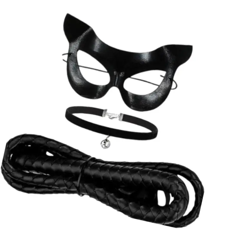 Trang phục trang phục Halloween 652F Phụ kiện trang phục Phụ kiện Mèo Mèo Sandquerades Mèo Mask