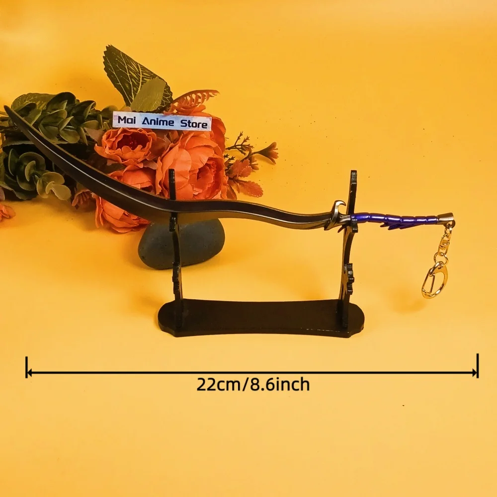 8,6-calowa Metalowa Katana Elden Oryginalny Samurajski Saber Stalowy Miecz z Ząbkami Anime Nóż Ninja Realistyczny Rozmiar Japońska Katana Niedziałający Nóż Zabawka Prezent