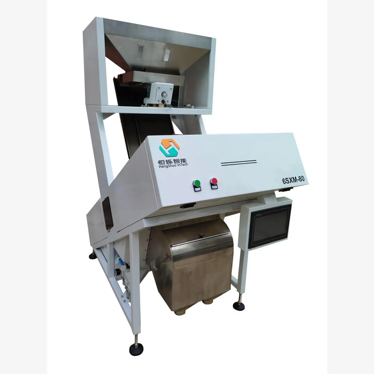 

Automatic color sorter, new check-selection multi-function, full-color CCD hoist, air compressor, full set of gas storage tanks