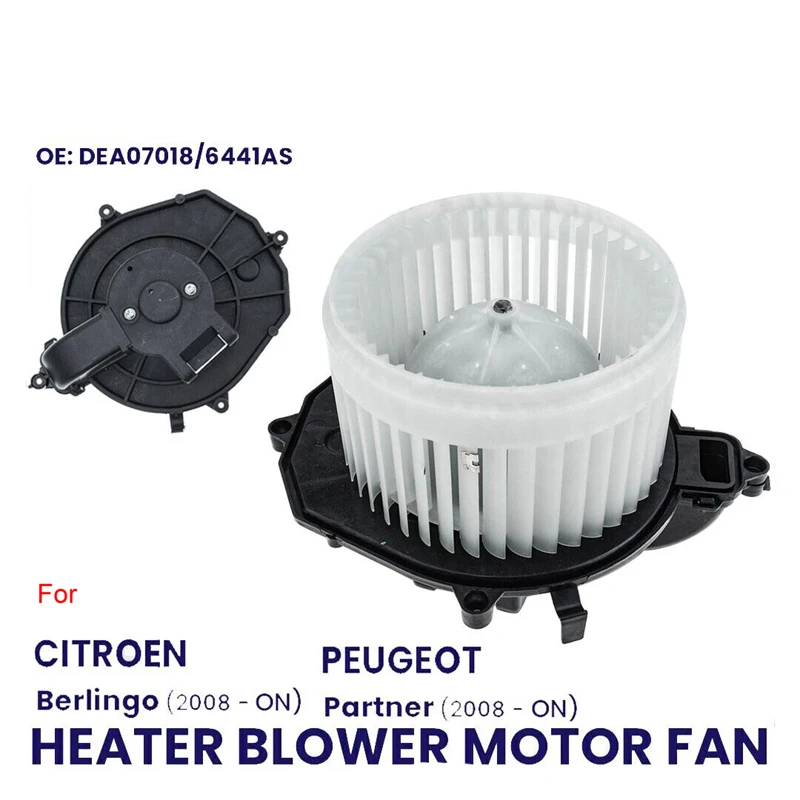 HEATER BLOWER MOTOR FAN FOR CITROEN BERLINGO B9 PEUGEOT PARTNER TEPEE 6441AS