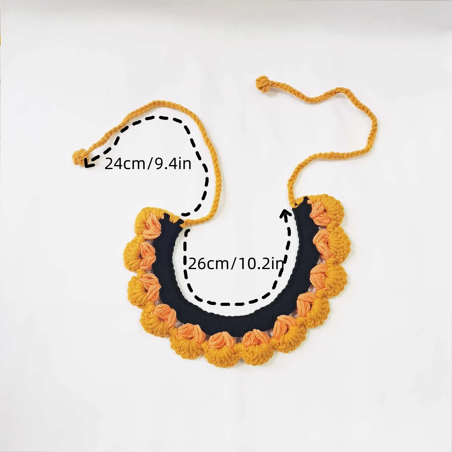 1pcs/Handmade crochet pet collars - Cute Halloween necklaces for cats and puppies, cute pet accessories