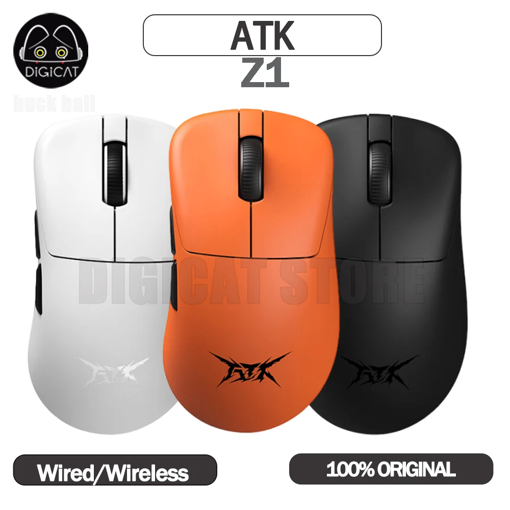 

Новая мышь Atk Z1 Blazing Sky, 2 режима, 2,4G, беспроводная мышь Vxe Liekong Z1 Ultra Paw3950, пользовательская мышь для киберспорта, игровые мыши, подарки