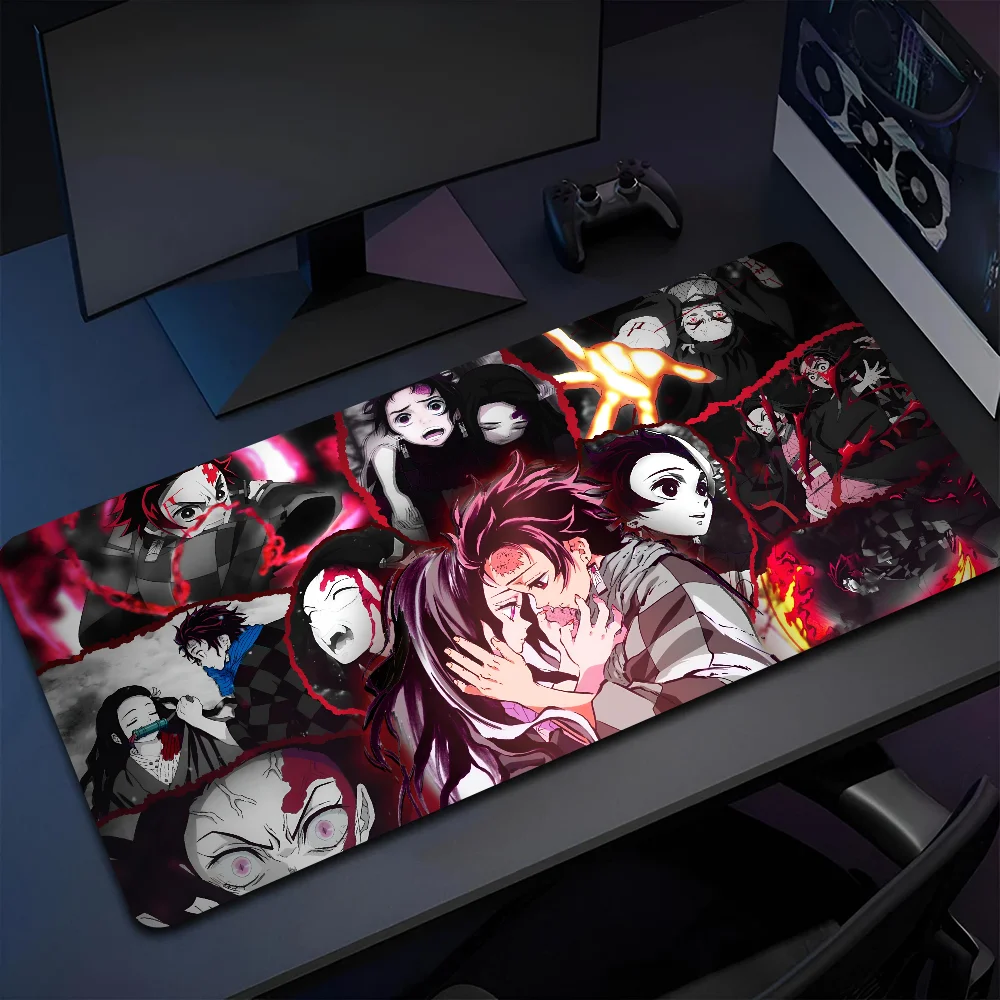 

1pc Hot Anime Foold D-Demon Slayer Non-slip Mouse Pad Suitable For Office Computers Laptops E-sports Game Desk Mats XXL Keyboard