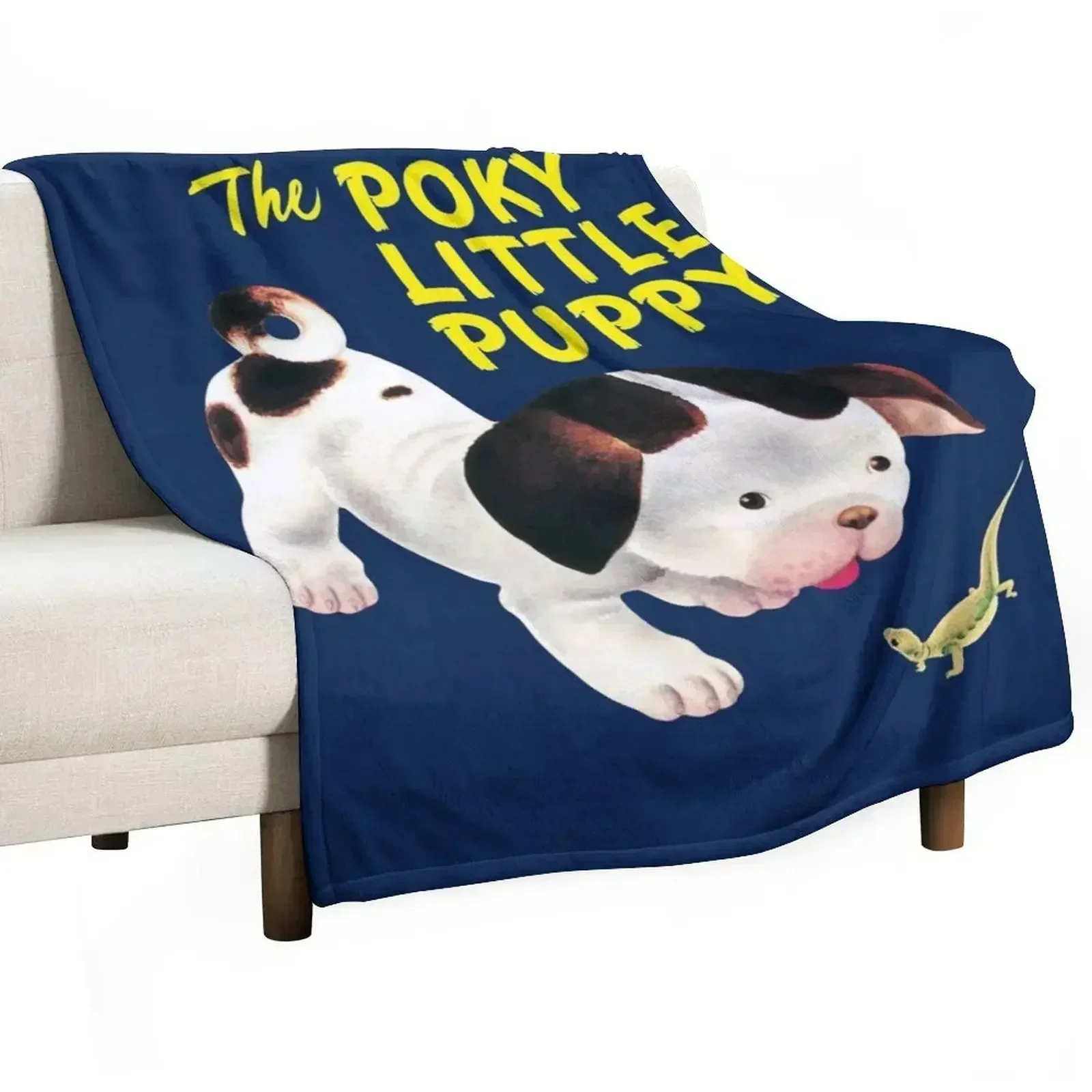Poky Little Puppy, pequeña ilustración clásica del libro dorado, manta suave y acogedora para mascotas, niños y adultos