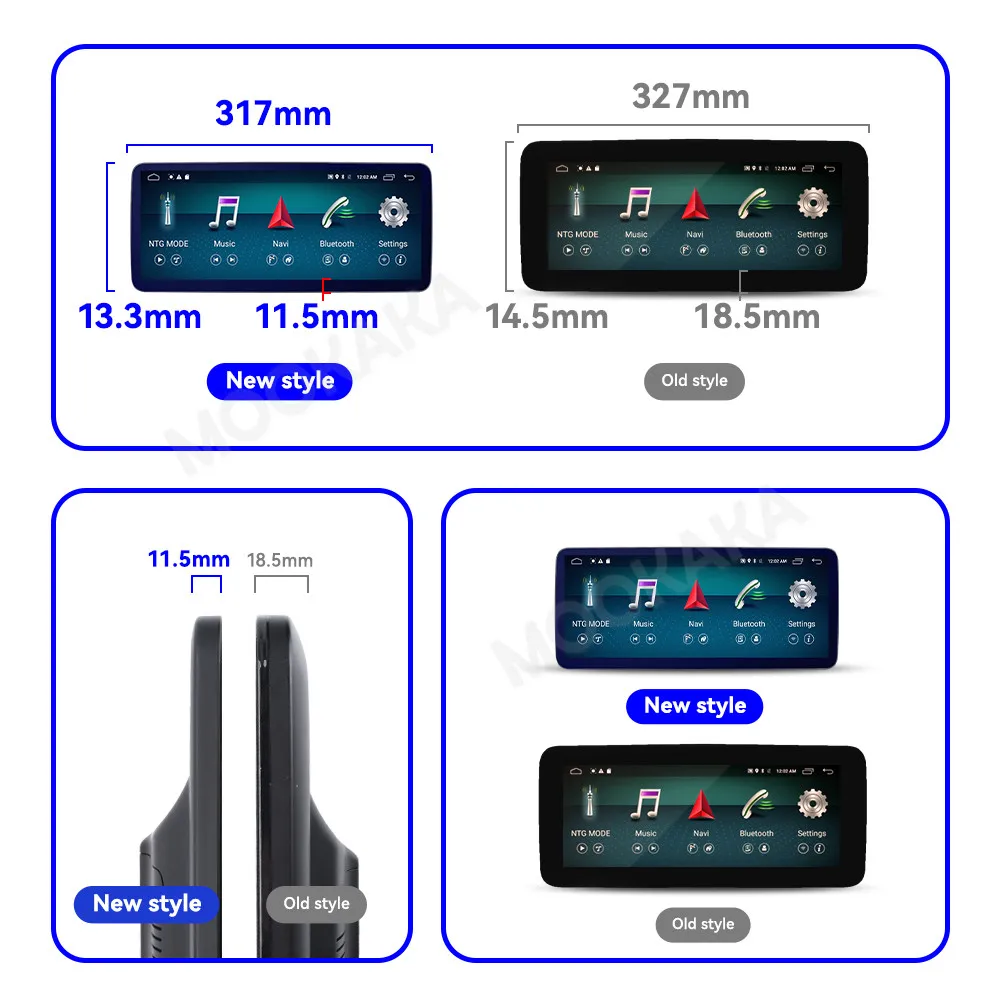 เครื่องเล่นมัลติมีเดียหน้าจอรถยนต์2013 2015 2024 12.3นิ้วสำหรับ Mercedes-Benz GLK แอนดรอยด์13จีพีเอสระบบนำทางวิทยุ