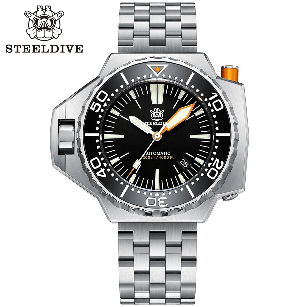 Steeldive Proplof SD1969 V3 Nieuwste versie 1200m waterdicht AR saffierglas NH35 Automatische 56mm oversize heren duikhorloges