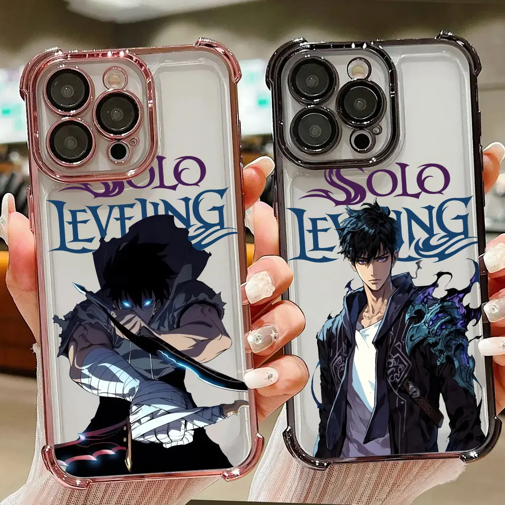 Solos-Levelings ARISES Hot Anime Case For Samsung Galaxy A57 A56 A55 A54 A53 A52 A37 A36 A35 A34 A27 A26 25 A17 A16 A07 5G Cover