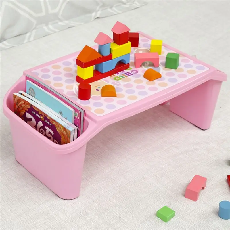 AEE6-Kids Lap Desk Tray, Kids Portable Lap Tray Plastic Lap Desk For Bed Classroom Laptop Kids Car Activity Dining Floor
