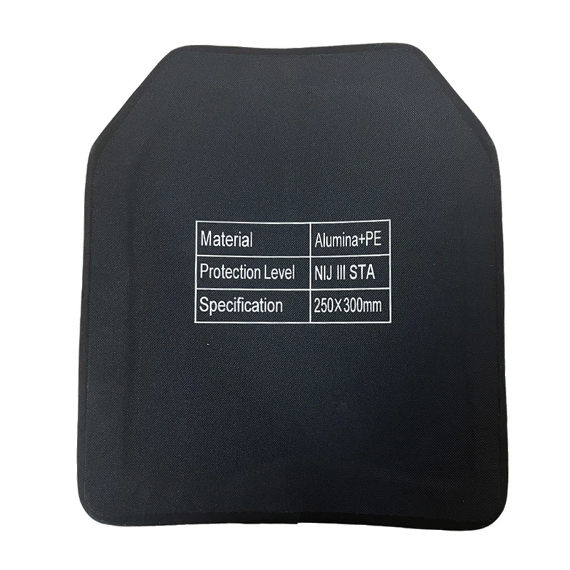 Bulletproof Plate NIJ III Level 3 PE+Alumina Ballistic Tactical Vest Chest Insertion Plate Independent Bulletproof Armor Panel