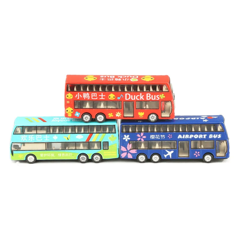 New product 1: 87 alloy pull back mini London bus model,simulation of travel convertible bus toys,wholesale