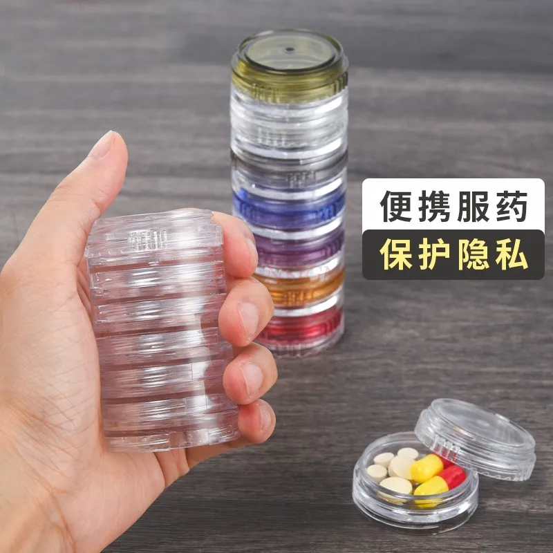 超薄型でポータブルな薬箱、ミニ隠しとプライベート、7日間の週