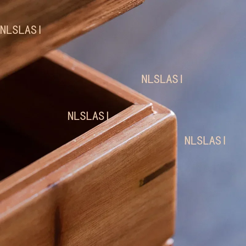 Chinese Bamboo Square Food Tray Solid Wood Tea Set Tray Home Breakfast Tray Cake Tray Flower Pot Bonsai Gardening Holder